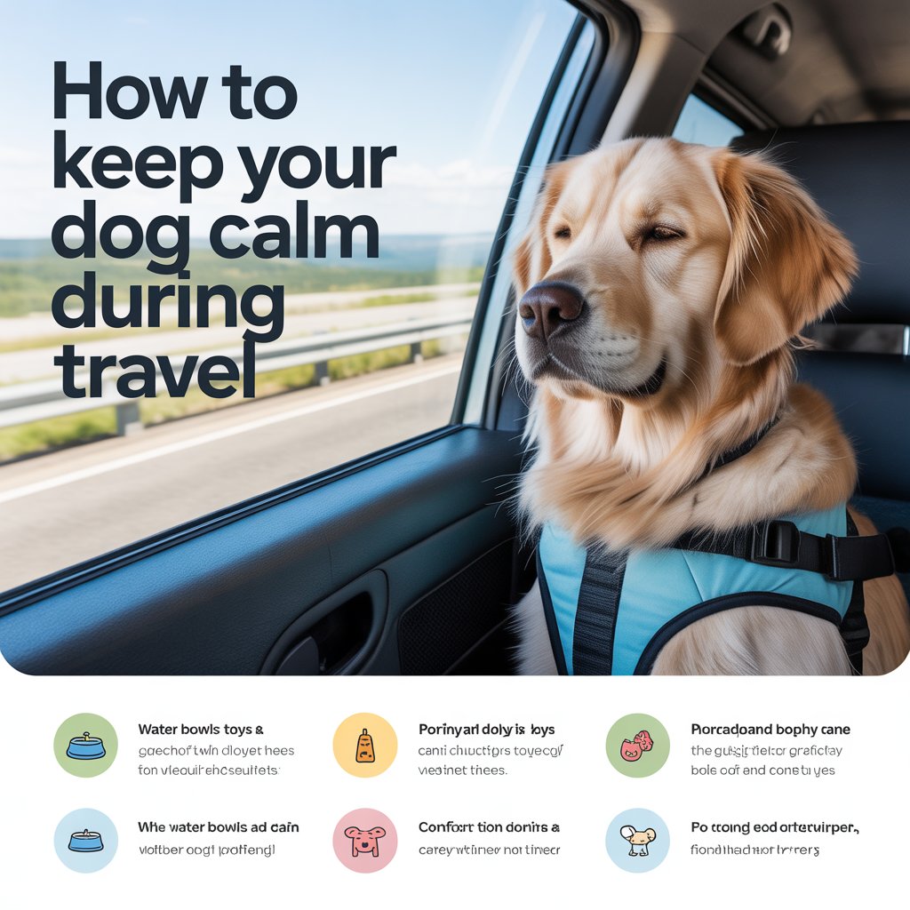 keep dog calm during travel