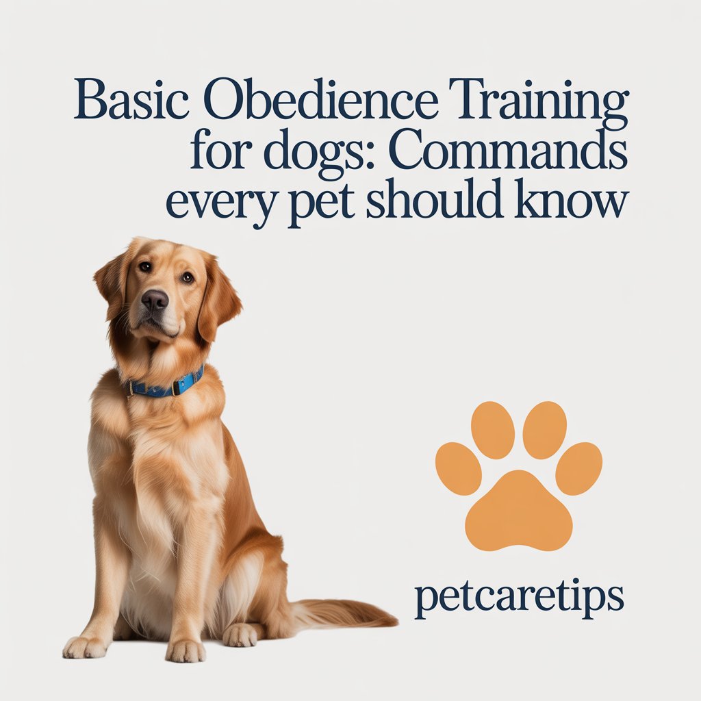 Basic Obedience Training for Dogs: Commands Every Pet Should Know