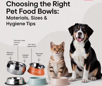 Choosing the Right Pet Food Bowls: Materials, Sizes & Hygiene Tips