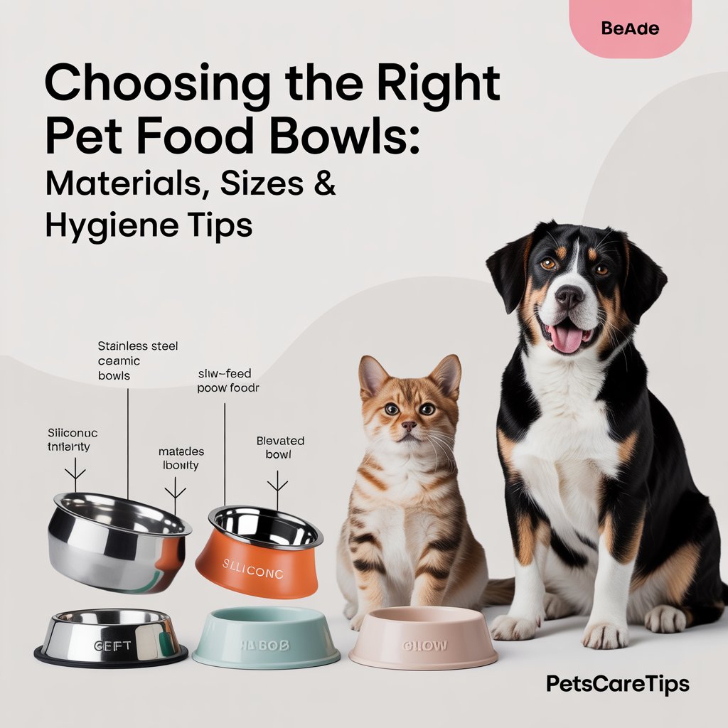 Choosing the Right Pet Food Bowls: Materials, Sizes & Hygiene Tips